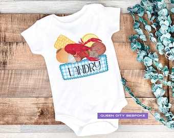 First Crawfish Boil Onesie, Louisiana Baby Onesie, Crawfish Boil Shirt, Cajun Onesie, Cajun Baby Gift, My First Crawfish Boil