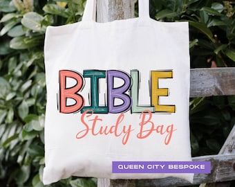 Personalized Bible Study Tote Bag: Religious Gift