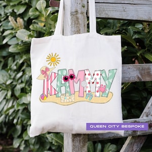 Personalisierte Mädchen Name Strand Tragetasche, Kinder Name Strand Tragetasche, Kinder personalisierte Pool Tasche, personalisierte Strand Tragetasche
