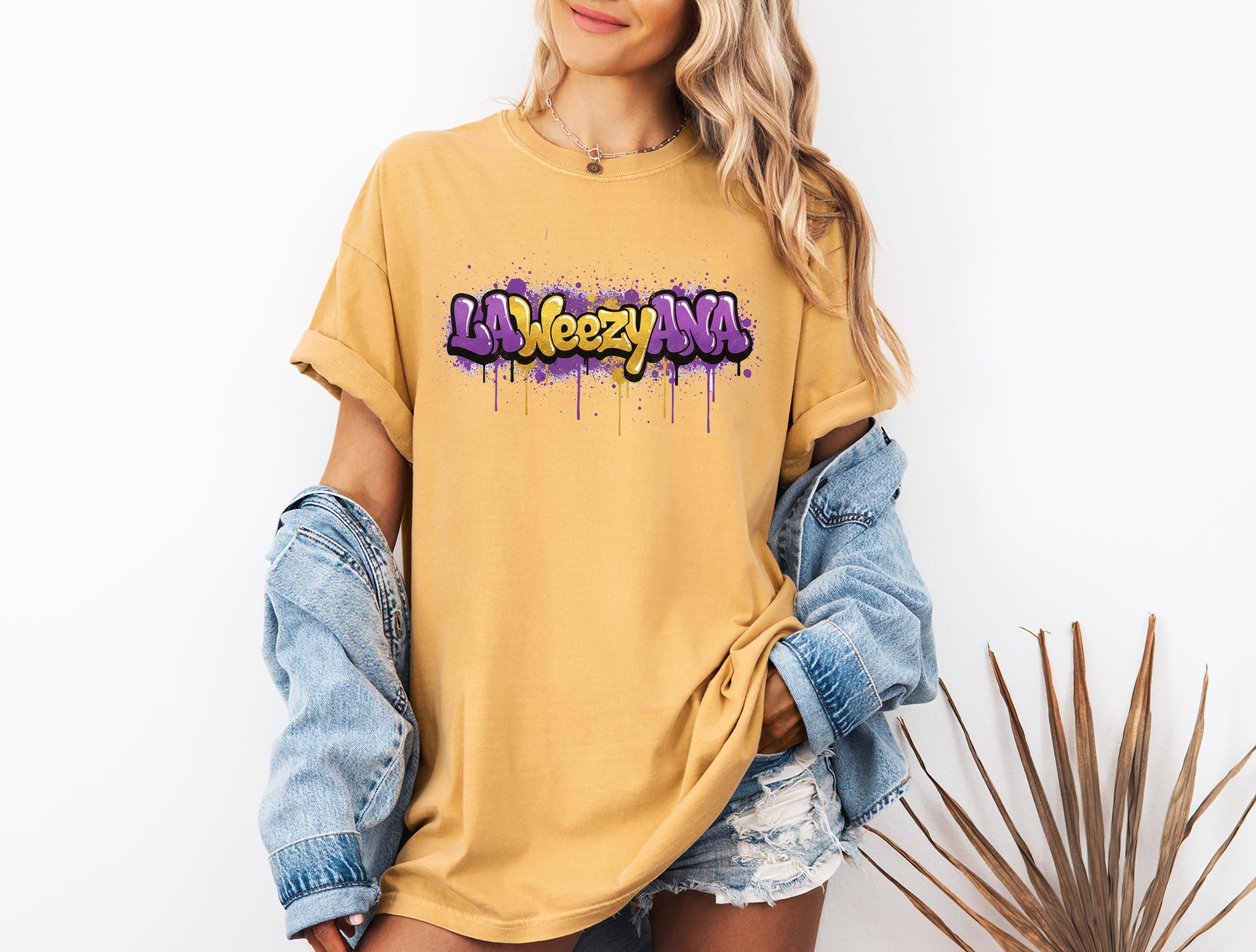 Laweezyana Shirt, La Weezy Ana T-shirt, Purple and Gold Tigers Tee