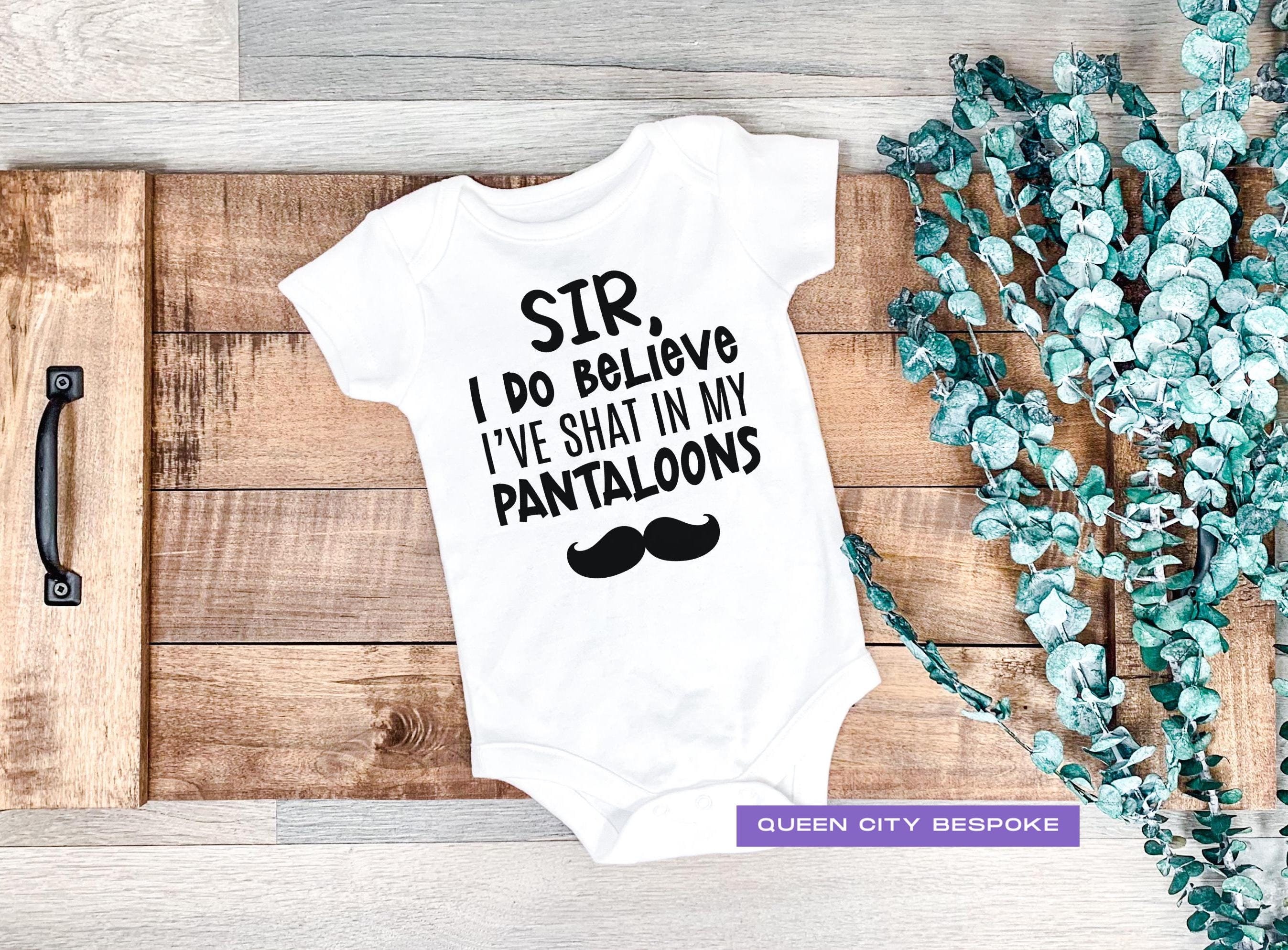 Funny Baby Onesie: Shat My Pantaloons, Poop Joke Bodysuit - Etsy