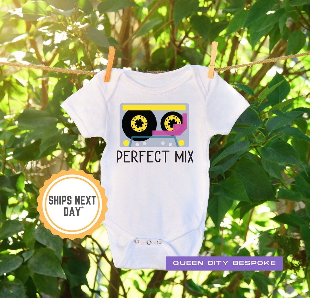 80s Baby Onesie, Retro Baby Onesie, 80s Baby Clothes, Funny Pregnancy Announcement Onesie, Mixed