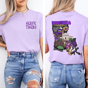 Louisiana Tigers Football Shirt, Geaux Tigers T-Shirt, LSU Tigers Tee, Cute LSU Football Season Tee, Louisiana State University Shirt