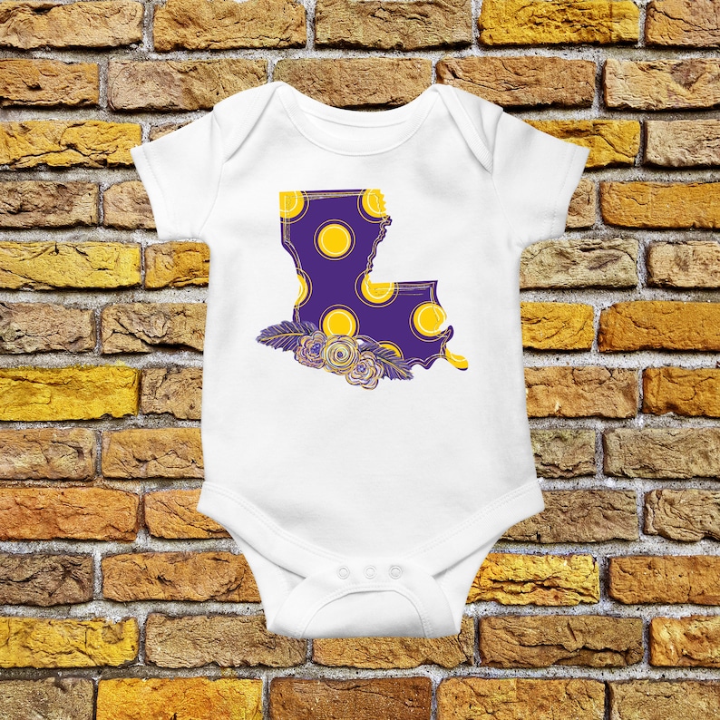 Louisiana Baby Onesie® LSU Baby Onesie® Louisiana Baby Gift Etsy