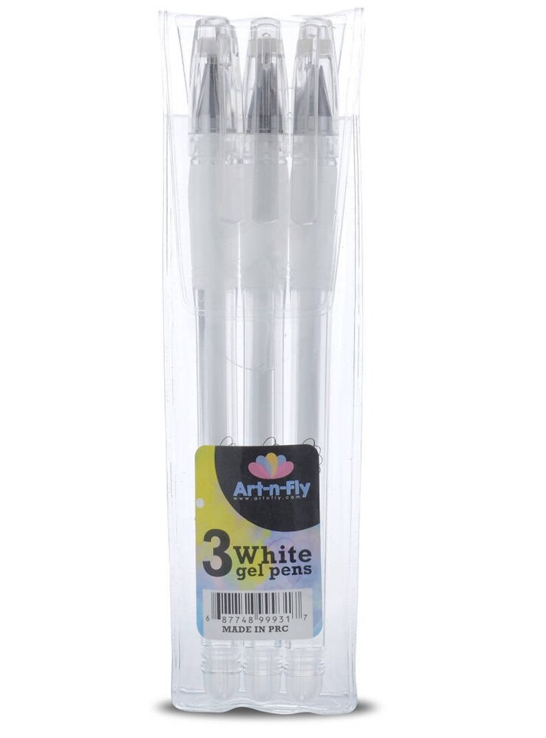 3 Fine Point White Gel Pen For Artists With Archival Ink Fine Tip Sketching Pens Drawing Illustration