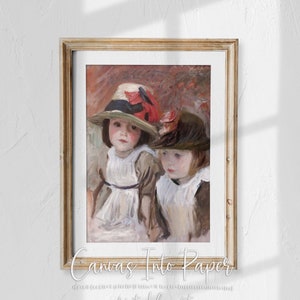 Digital Download | Printable Wall Art | Decor | Vintage Art |Village Children (1890) by John Singer Sargent