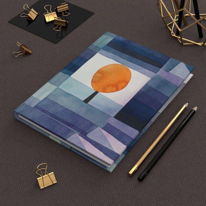 Journal Diary Hardcover Journal Notebook Abstract Art Vintage Artwork