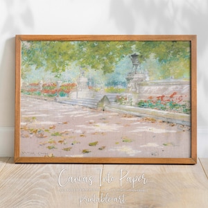 Digital Download | Printable Wall Art | Decor | Vintage Art | Terrace, Prospect Park (1887) drawing by William Merritt Chase