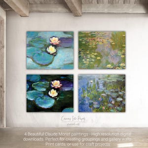 Claude Monet Printable Art | Digital Downloads | Printable Wall Art| DIY Home Decorating | Famous Paintings | Vintage French Impressionism
