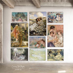 Printable Art | Digital Downloads | Printable Wall Art| DIY Home Decorating | Famous Art | Vintage Paintings | Impressionism Print Bundle