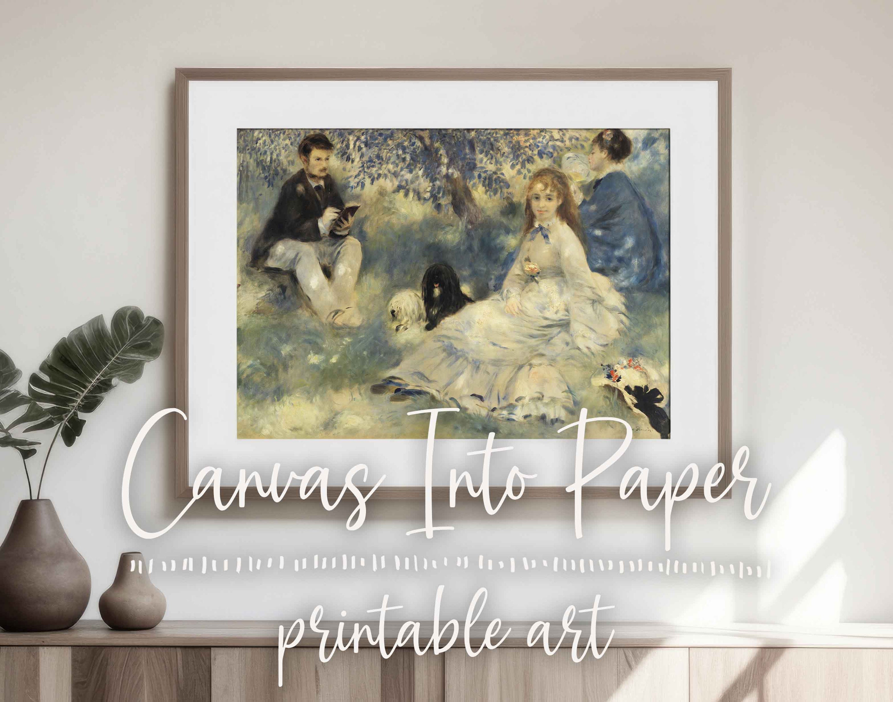 Digital Download Printable Wall Art Decor Vintage Art Henriot Family la ...