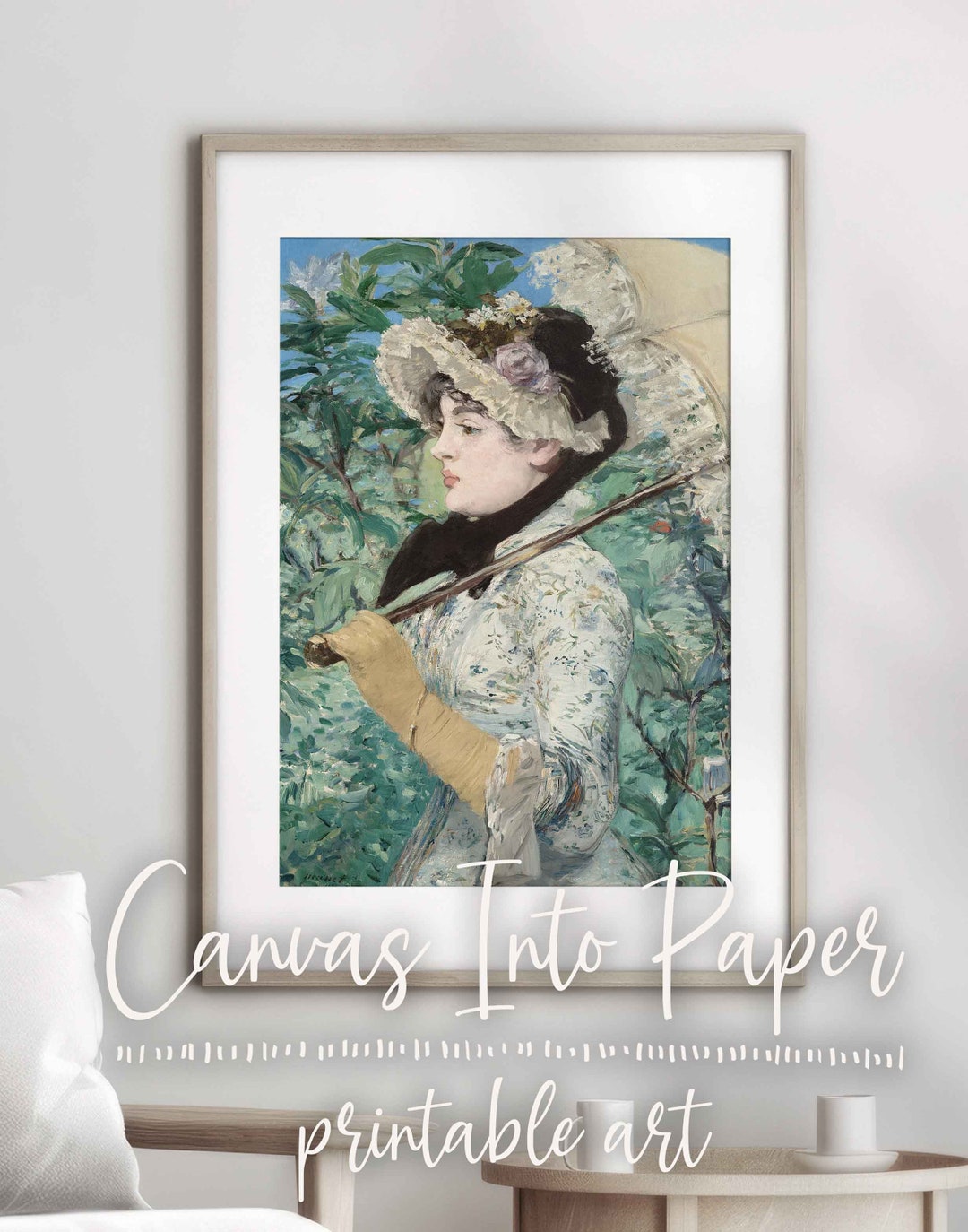 Digital Download Printable Wall Art Decor Vintage Art Jeanne Spring ...