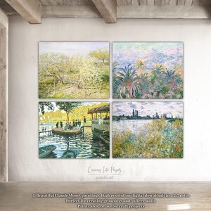 Claude Monet Printable Art | Digital Downloads | Printable Wall Art| DIY Home Decorating | Famous Paintings | Vintage French Impressionism