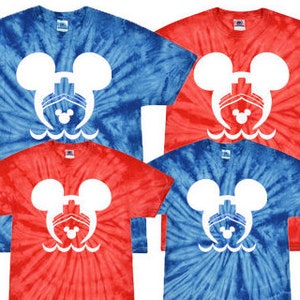 SALE!! Cruise Ship Tie Dye Mouse Family Vacation Shirts, Disney Matching Vacation Shirts, Disney Shirt, Disney Family, Disney Cruise, Sail