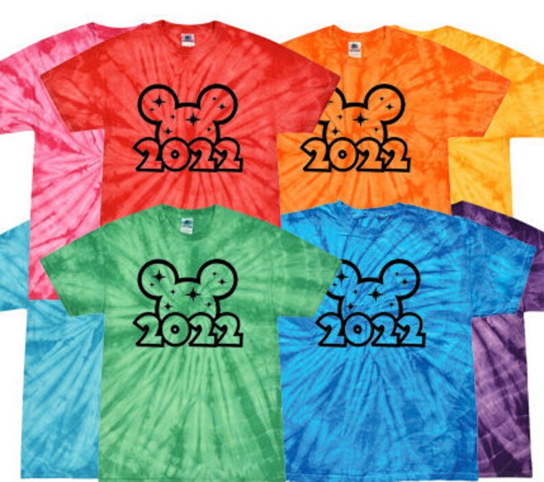 SALE 2022 Tie Dye Family Vacation Shirts Disney Matching - Etsy