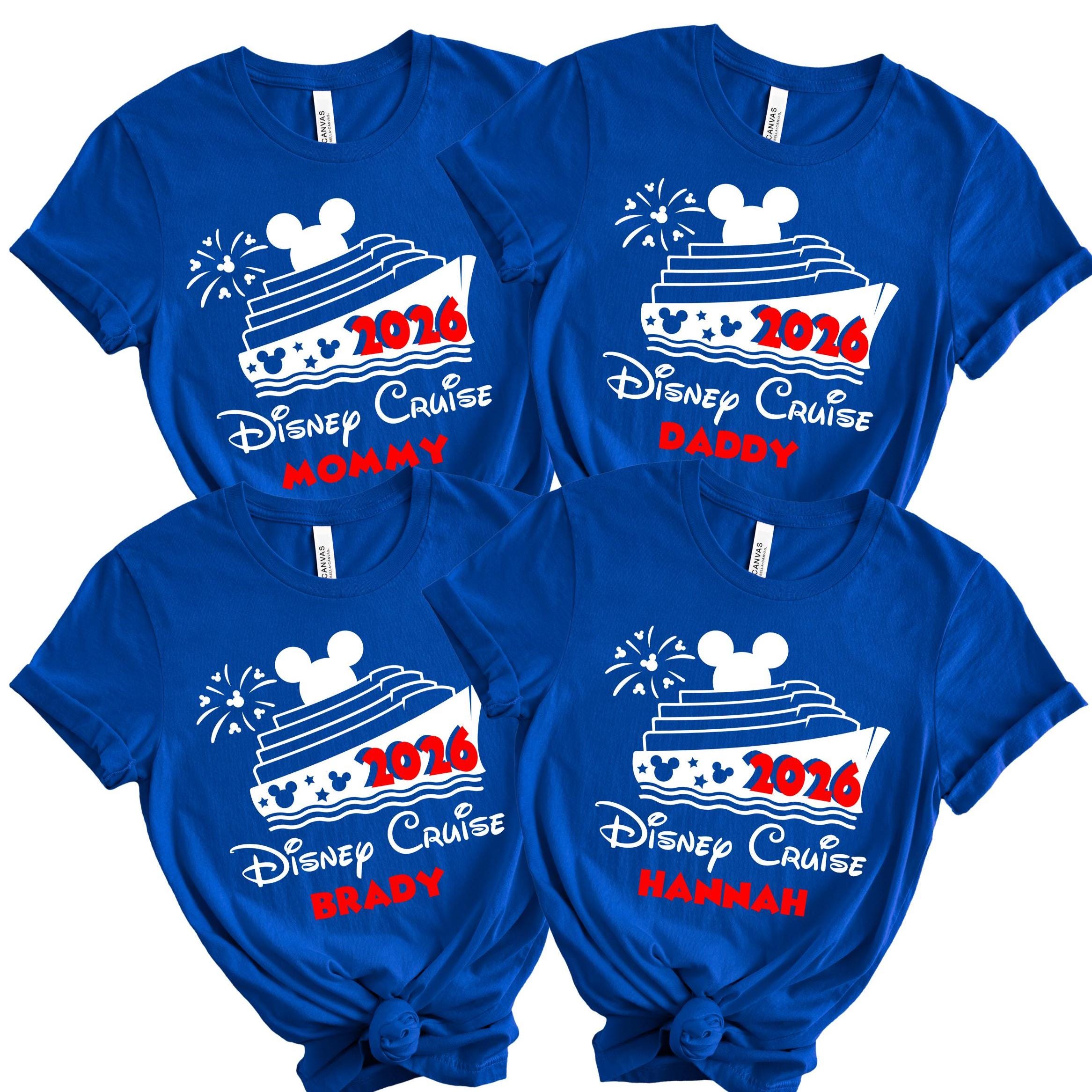Discover 2026 Disney Year Personal Ship Family Name Vacation Shirts Matching Cruise Shirts Disney Shirts Disney Mickey DCL Disney Cruise Group