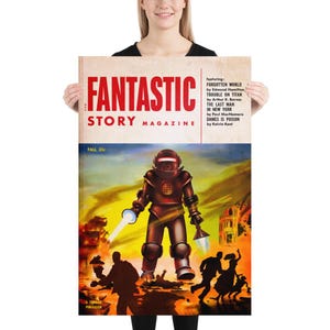 Fantastic Story magazine POSTER Back to the Future