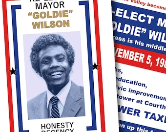 Back to the future Goldie Wilson 1985 re-election campaign add