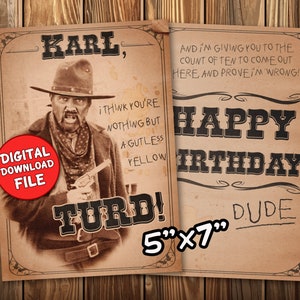 Bufford Tannen Birthday Card Back to the Future