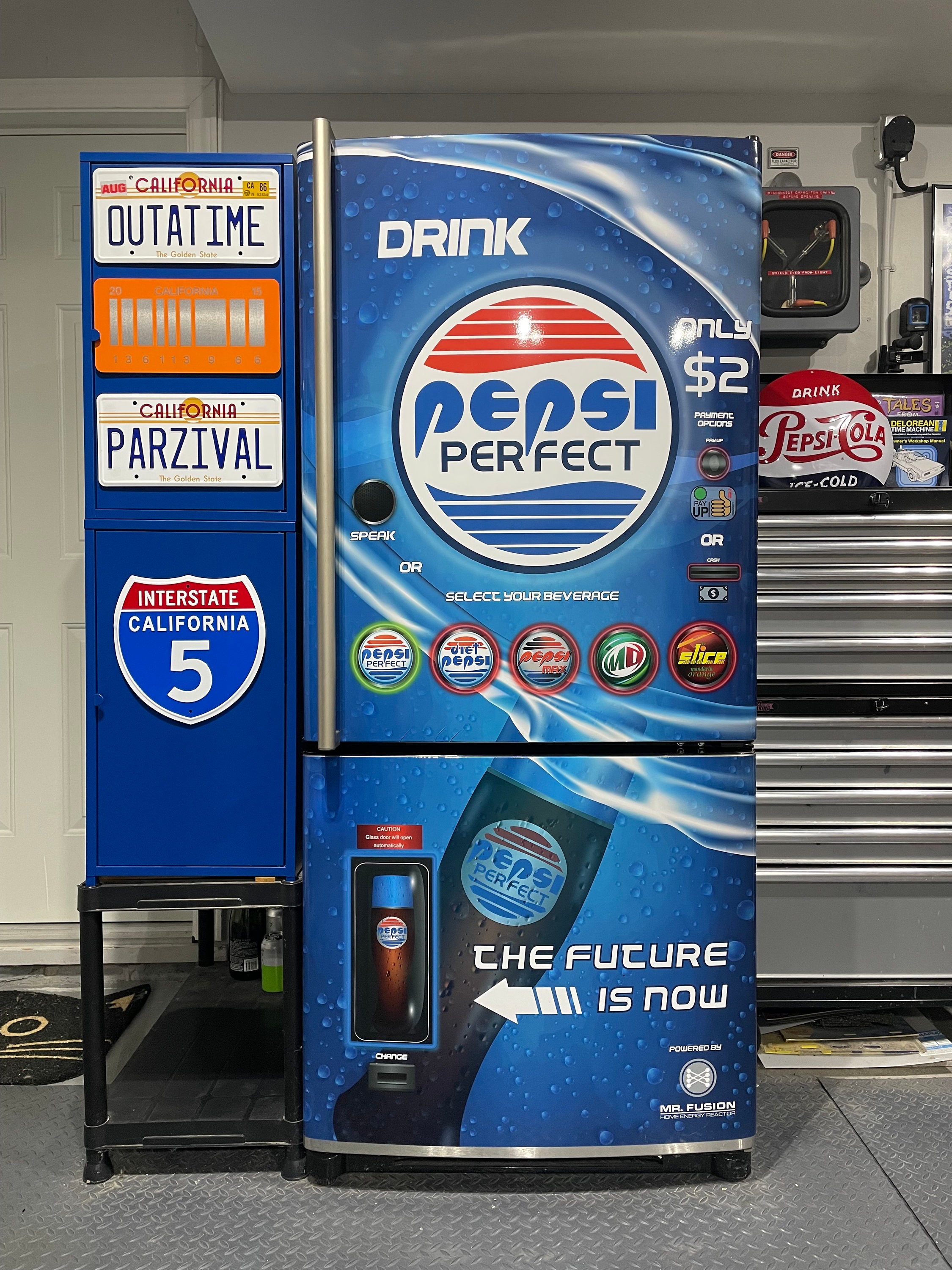 Back to the Future Pepsi Perfect Vending Machine Etsy UK