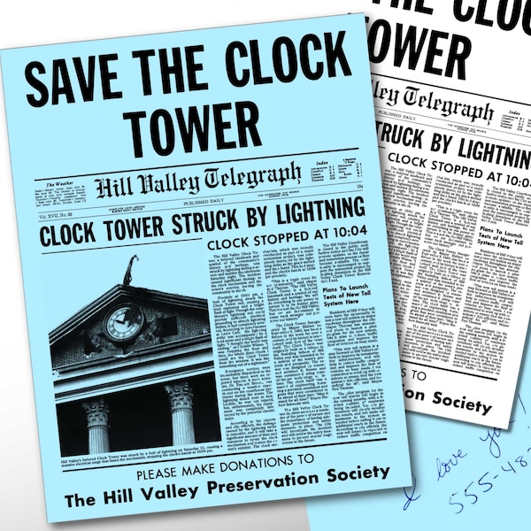 Back to the Future - Save the Clock Tower flyer