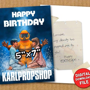 Match Made in Space Birthday Card Back to the Future George McFly