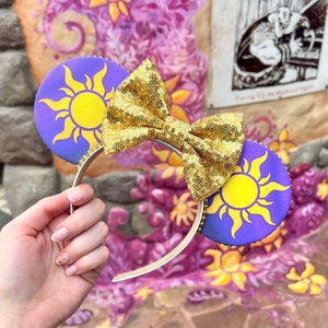 Tangled Ears - Rapunzel Mouse Ears - Tangled Sun Mickey Ears - Lost Princess Minnie Ears - Tangled Disney Birthday Gifts