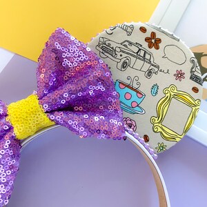 FRIENDS Mickey Ears | Disney Ear Headband | Central Perk Merch | Rachel Ross Monica Chandler Joey Phoebe | Birthday Christmas Gift
