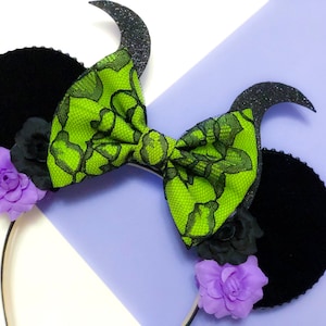 Orejas de Maléfica / Orejas de Villano / Orejas Florales / Orejas de Maléfica Disney / Orejas de Maléfica Mickey / Regalos de Maléfica Disney / Regalos Disney