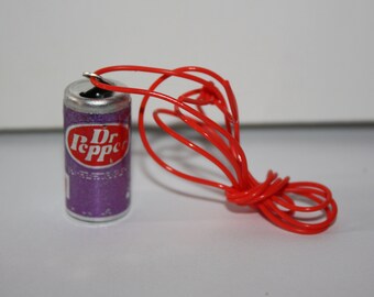 dr pepper necklace etsy