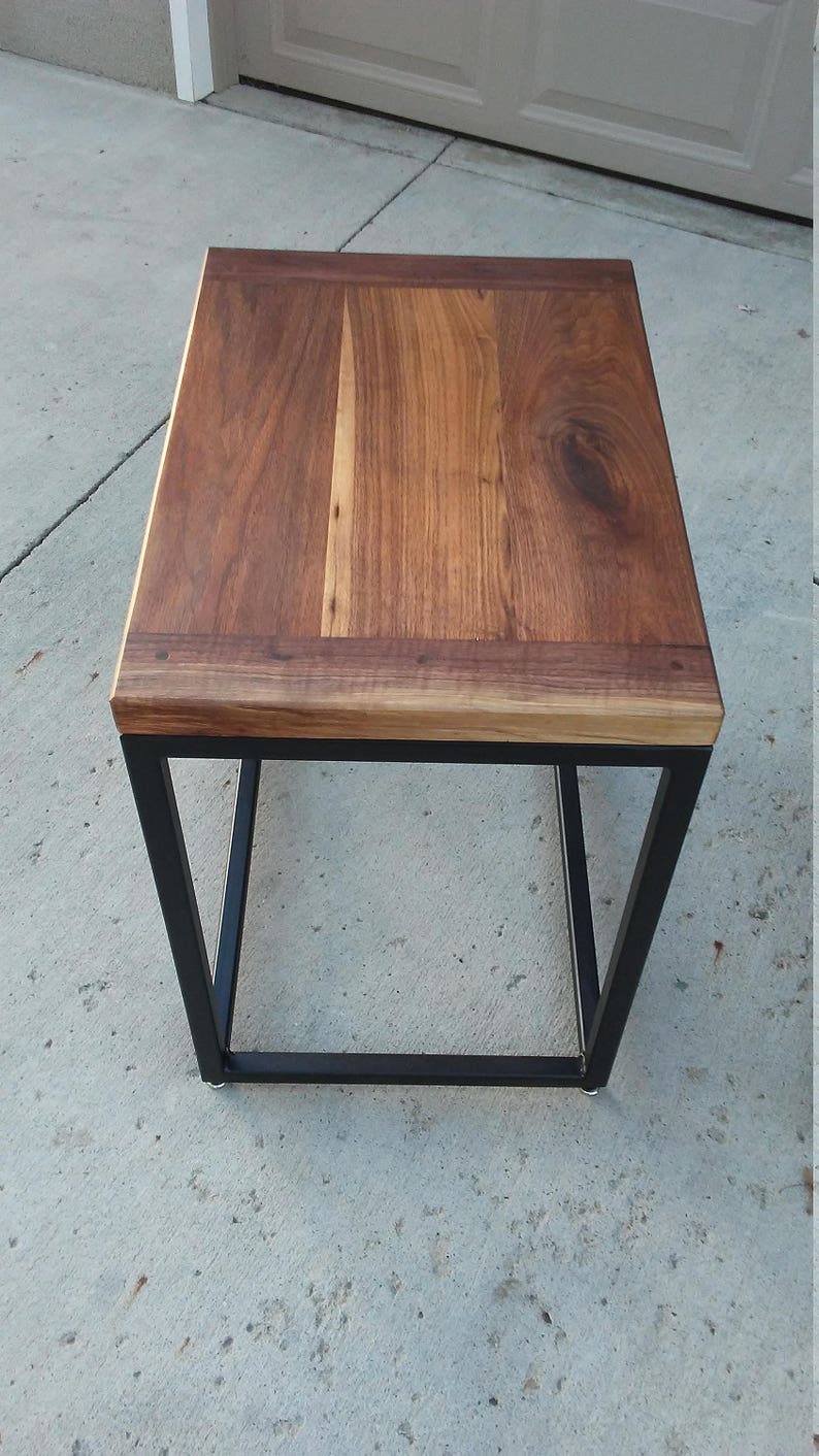 Walnut Breadboard End Table Set Etsy