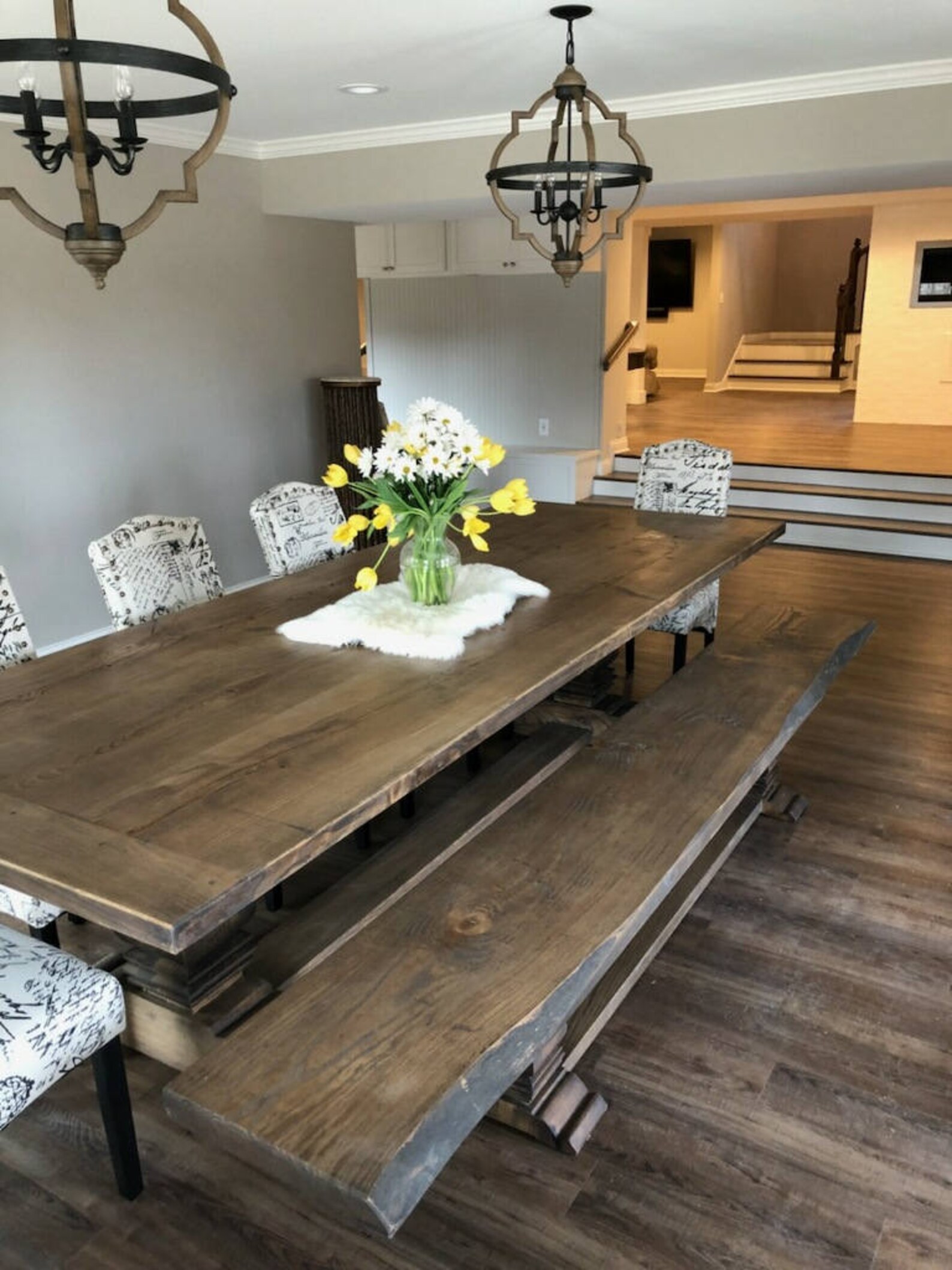 Pedestal Dining Table - Etsy