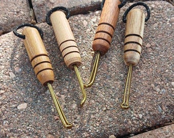 Tenkara Path Hook Remover, Hardwood Handle, Brass Tool, Catch Release Fishing Tool