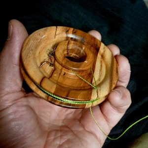NEW "Shinzō" model tenkara line holder spool with Center Line Lock Simple handmade minimalist spool for tenkara angling.