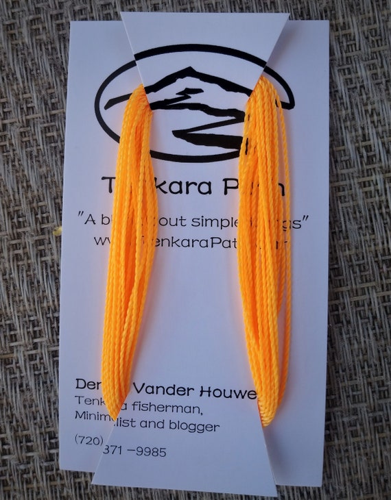 TANGERINE 12' Tenkara Level Fishing Leader Line High Visible Color Hand  Made to Order -  Canada