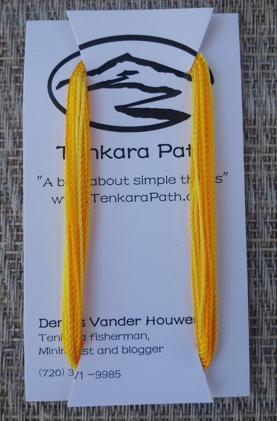 VARIEGATED Tenkara Line sunshine 12' Tenkara Level Fishing Leader Line High  Visible Color Tenkara Tackle Hand Made to Order 