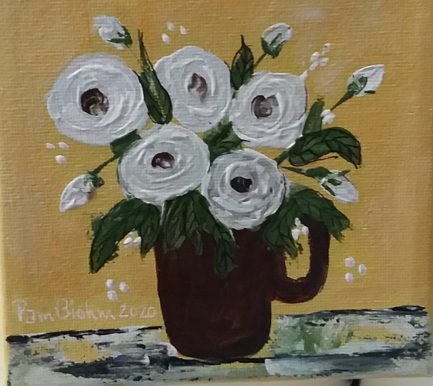 floral wall art for nursery