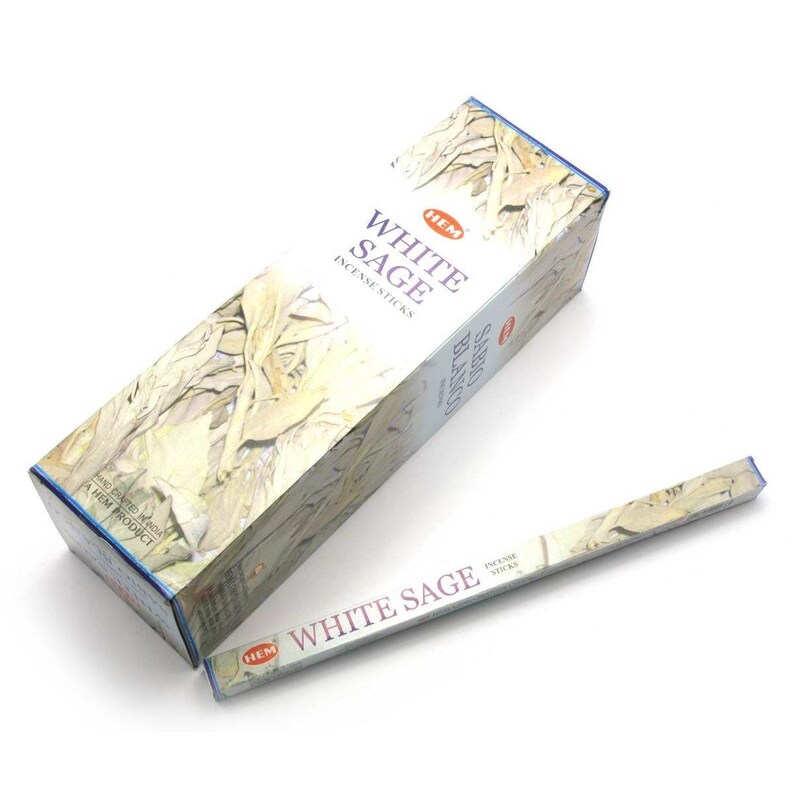 Hem Incense Sticks White Sage Bulk 120 Stick Home Cleansing Etsy