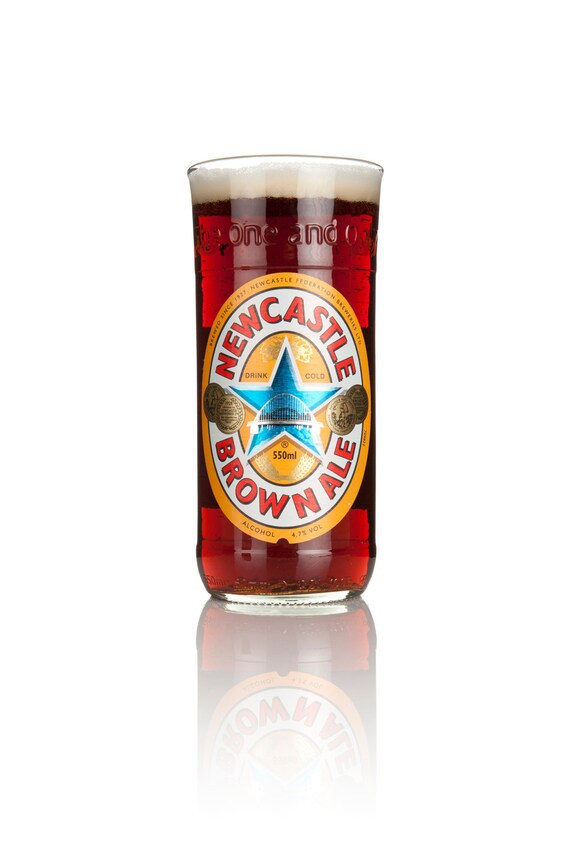 Upcycled Newcastle Brown Ale Bottle Glass Handcrafted In Etsy