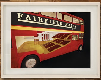 Fairfield Halls By Bus - A2 Poster Print