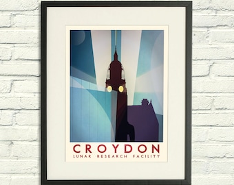 Croydon: Lunar Research Facility - A2 / A3 Poster Print