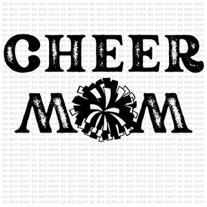 Cheer Mom PNG | Cheerleading Digital Download | Sublimation Design | Cheer Mom Graphic for Shirts, Mugs, and More | Instant Download