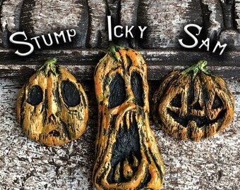 Miniature Jackolantern Halloween Lapel Pins