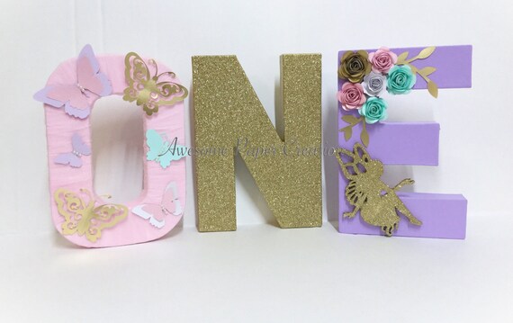 Fairy Lettersonefairy First Birthday Partyfairy Party Etsy