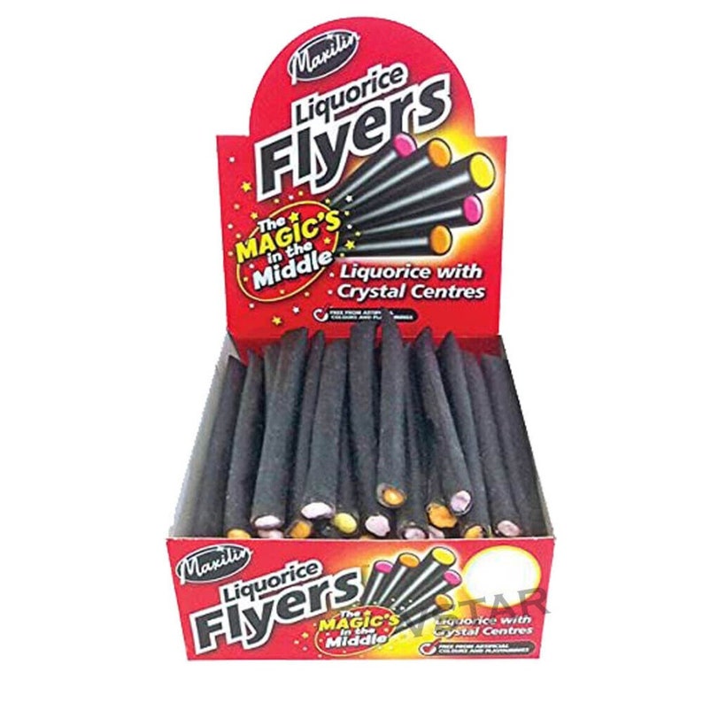 Flyers Giant Sour Liquorice Sticks Carton - 40 Sticks - View #9