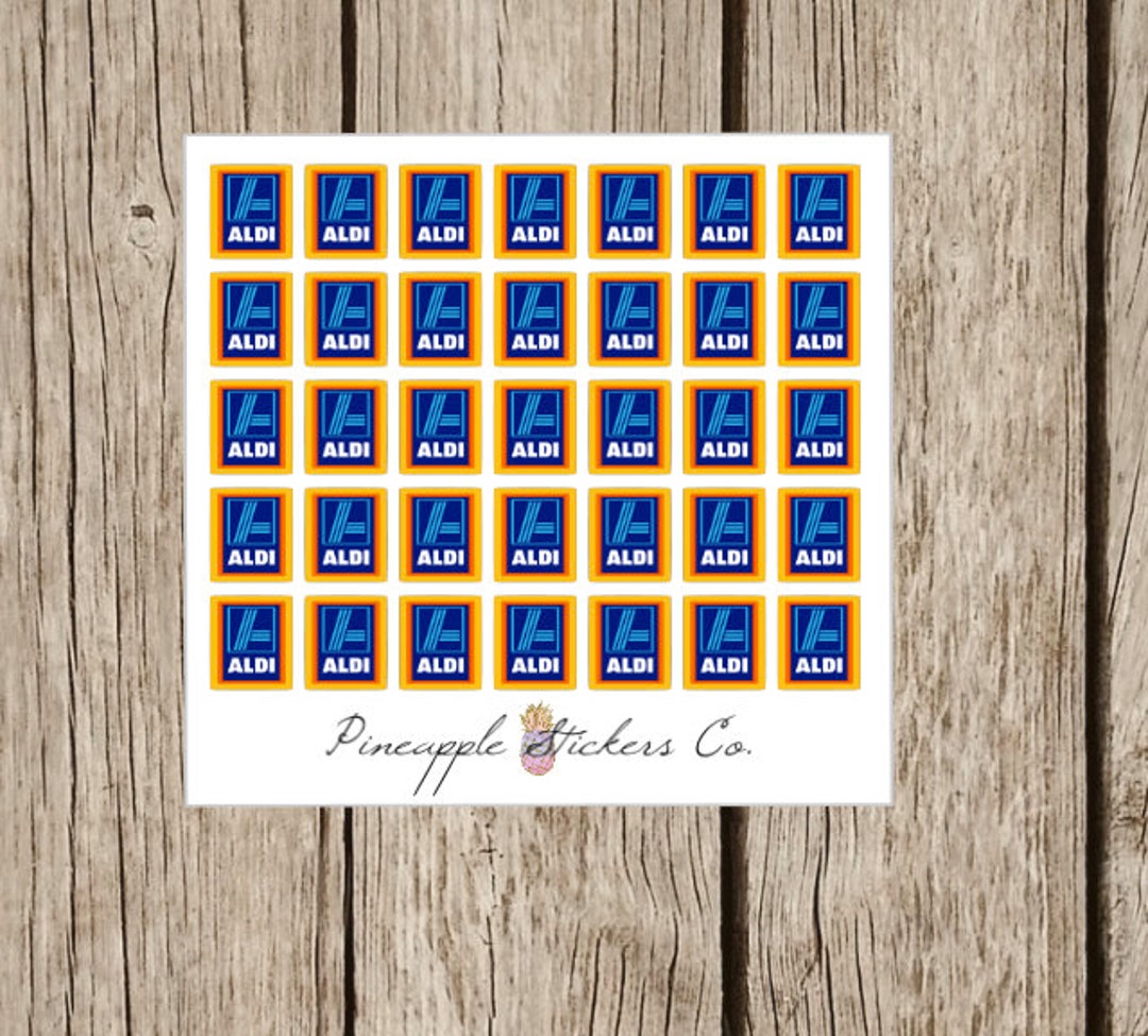 Aldi Shopping Planner Stickers Etsy