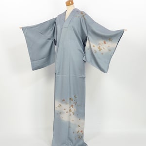 Kimono / Elegant Silk Tsukesage Yuzen-Dyed Pine, Bamboo, Floral Motifs / 2503172
