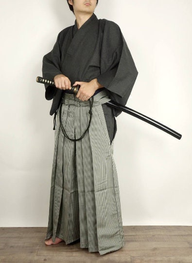 Samurai Traditional Hakama Color: Dark Green Stripe | Etsy