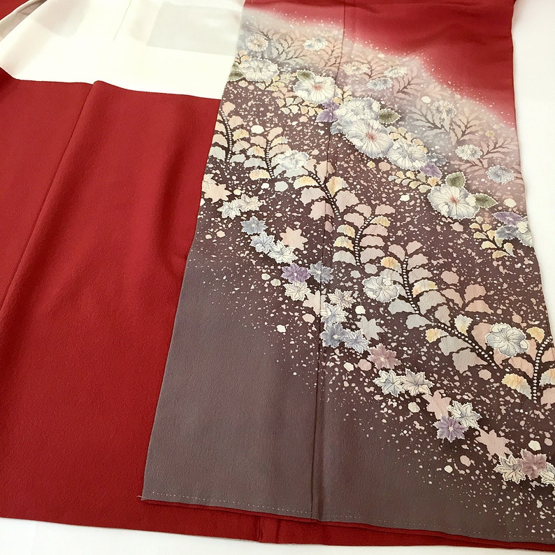 Japanese F090401 Splendid Gorgeous Tsujigahana Homongi Kimono Vintage