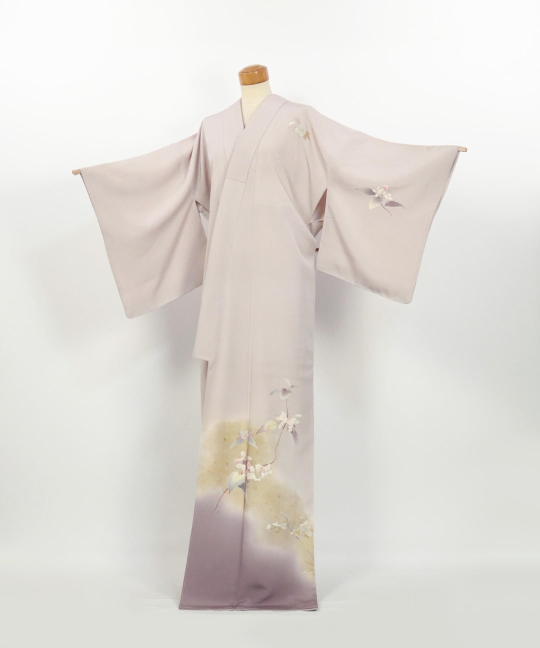 着物 / 友禅花文様正絹訪問着 薄紫グラデーション / 2510291 - Etsy 日本